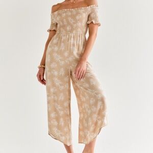 Francesca's Susanna Palm Jumpsuit